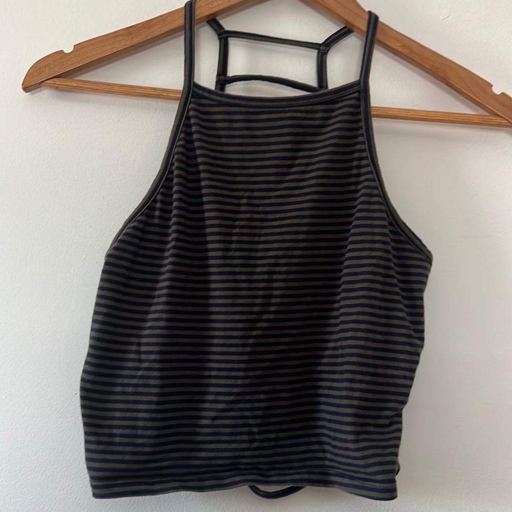 Striped crop top
